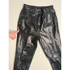 Vintage Pia Rucci High Rise Leather Pants 12