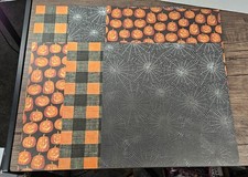 HALLOWEEN CRAFT PAPER LOT of 6 SHEETS - 12x12 Scrapbooking 3 different patterns