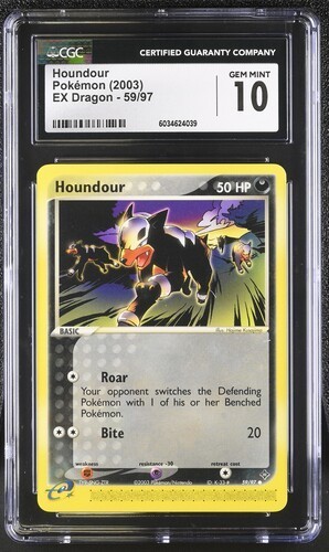 Houndour graded CGC 10 for sale on eBay