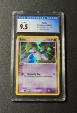 Pokemon EX Emerald Ralts Reverse Holo 61/106 CGC 9.5 Blue Label PSA Crossover on eBay
