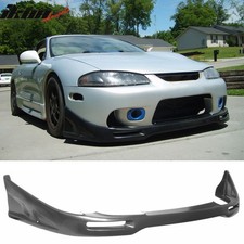 Fits 97-99 Mitsubishi Eclipse Jdm Sport Style Pu Front Bumper Lip Chin Spoiler