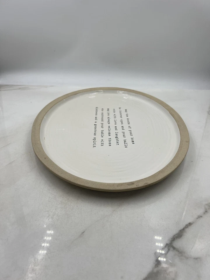 Bandeja ovalada de gres Mud Pie May The Doors cita inspiradora Foto 3 de 4
