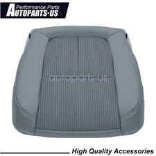 For 2013 2014 Ford F-150 Driver Side Bottom Replacement Cloth Seat Cover Gray