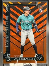 2025 Topps Update Series BEN WILLIAMSON Holiday Orange Black #US130 (RC) Mariner
