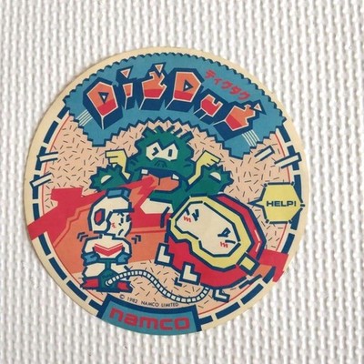 Namco Dig Dug Sticker 1982 #QYD3E8