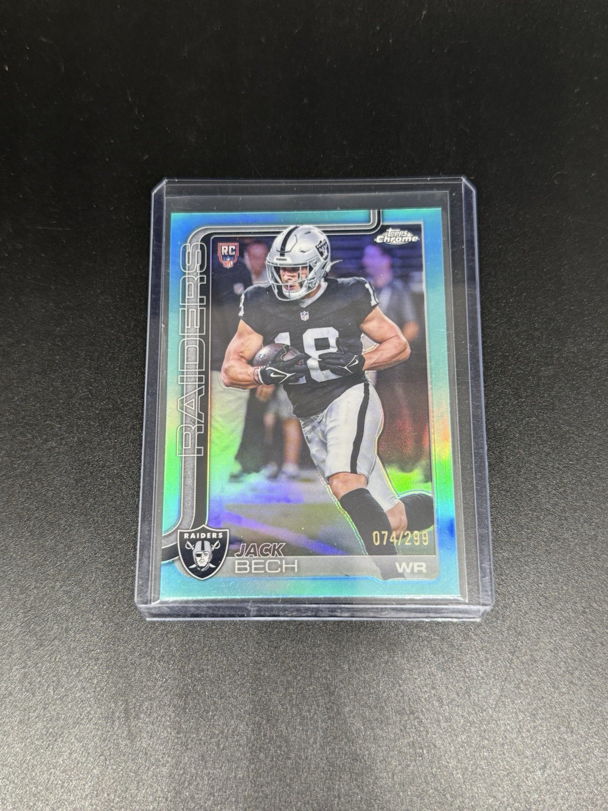 2025 Topps Chrome - Jack Bech #388 Rookie (RC) Teal Refractor /299 - Raiders