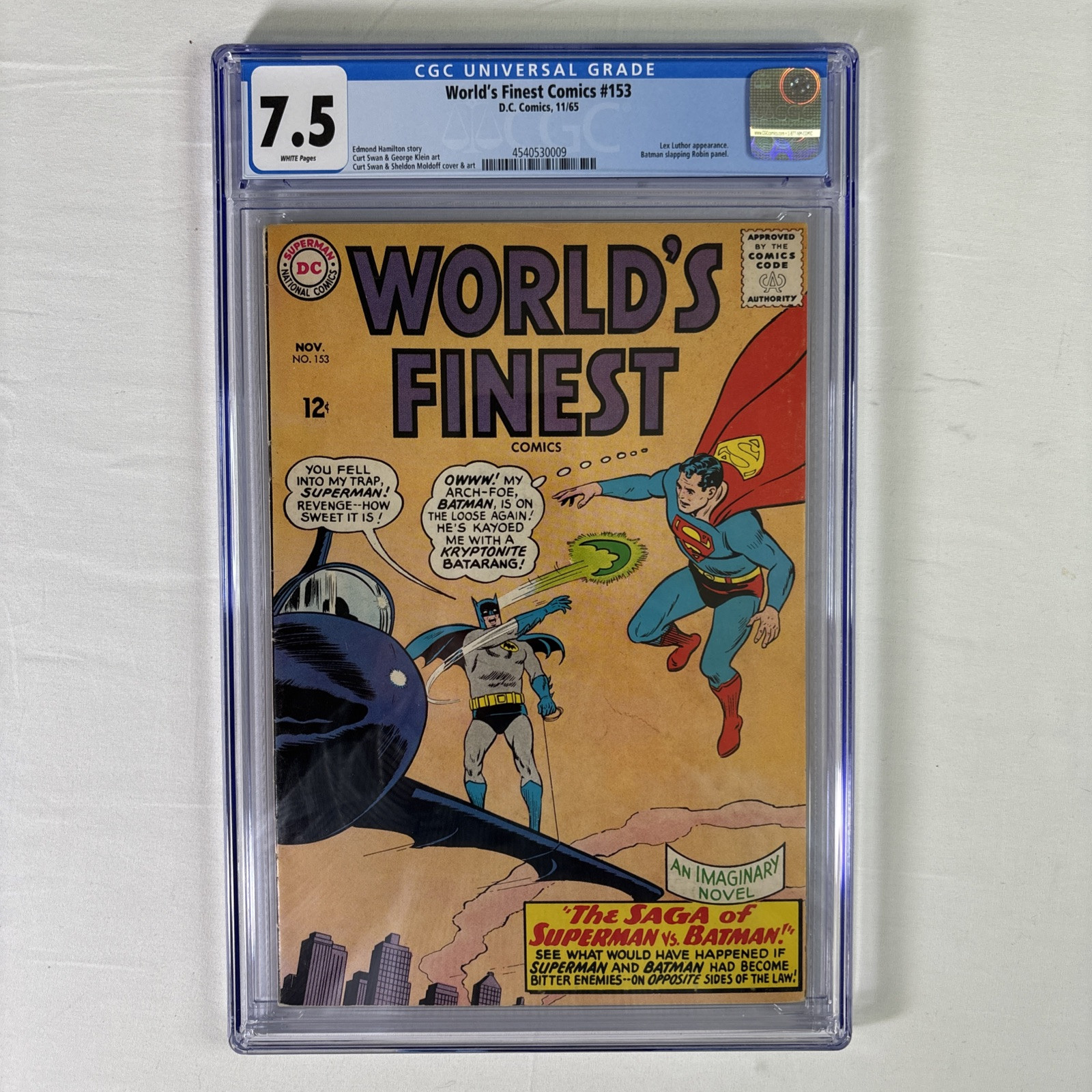 アメコミリーフ World's Finest #153 1965年 CGC3.0 アメコミリーフ World's Finest #153 1965年 CGC3.0 World's