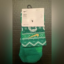 Nike Elite Dri-Fit Christmas Crew Socks Youth 5Y-7Y Woman s 6-10 Men 6-8