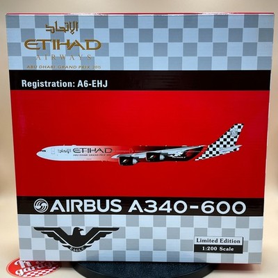 Eagle 1/200 AIRBUS A340-600 A340-642 F1 Abu Dhabi GP 2015 A6-EHJ Etihad 100025
