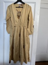 Mata Traders Mia Dress Size Small Honeycomb Print Long Sleeve, NWT