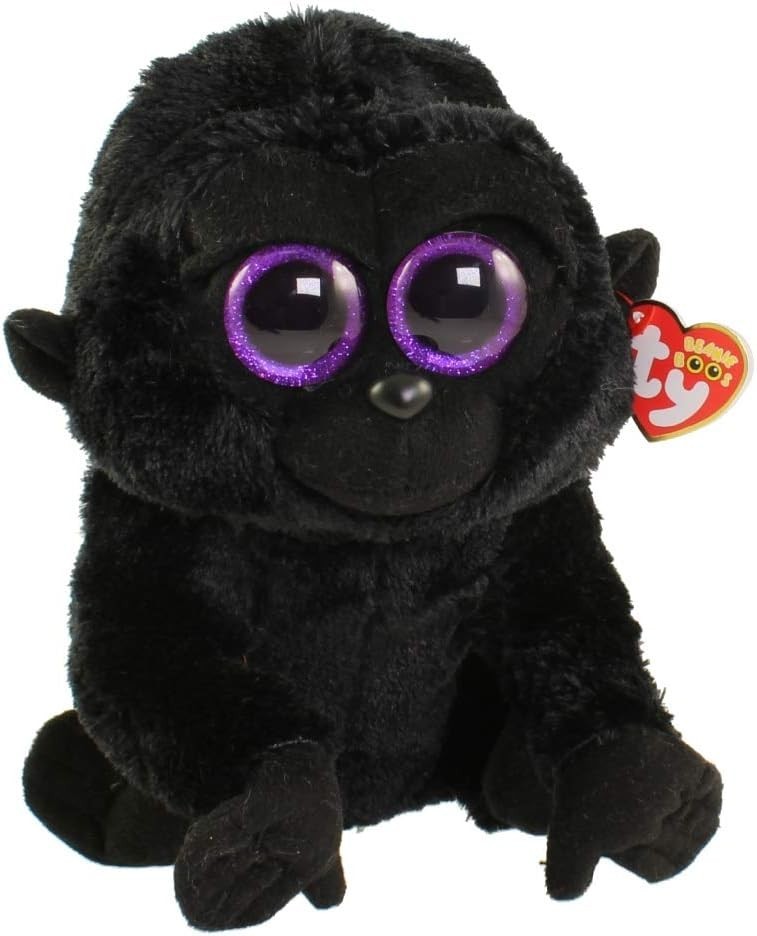 TY Beanie Boo George Black Gorilla Medium 37144 9"" TALL ****NEW