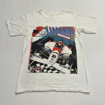 Vintage Al Unser Jr. 1994 Indy 500 Graphic Tee Team Penske PC-23 Cart Medium
