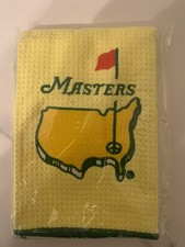 Masters Golf Towels Augusta With Bag Clip. Yellow