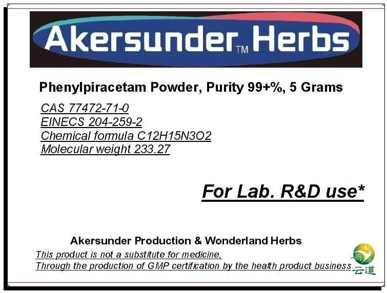 Phenylpiracetam Powder, Purity 99.9+%, 5 Grams. Include 100mg Scoop Foto 2 de 4