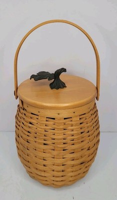 Longaberger 2000 Century Celebration October Fields Basket W/Lid Plastic Insert