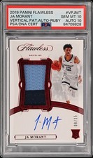 2019 PANINI FLAWLESS VERTICAL PATCH AUTOGRAPHS #VPJMT JA MORANT RUBY /15 PSA 10