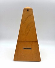 Vintage Seth Thomas Metronome 10 Model E873-008 Wood Case De Maelzel Wind Up
