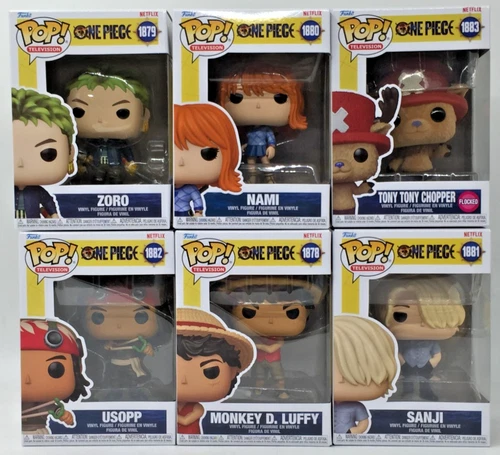 Funko Pop! One Piece Show Netflix Luffy Zoro Nami Sanji Usopp Chopper Set of 6