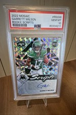 2022 Panini Mosaic - Rookie Scripts Garrett Wilson #RS-GW (AU, RC)