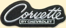 Corvette Iron on Patch, Chevrolet Muscle Car, Pony Car, Embroidered Patch
