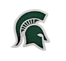 Michigan State Spartans Team Logo Embroidered 3in Iron / Sew-On Patch