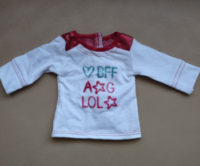 American Girl Doll BFF LOL Best Friends Forever Shirt 18'' Doll Clothing
