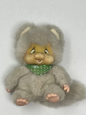 Vintage Nyamy Peppi Kitty Cat 7” 1979 (Monchhichi, Washino) - Rare