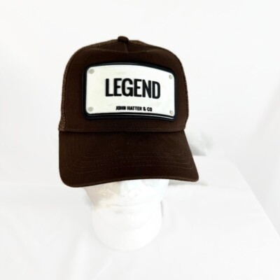 John Hatter & Co Snapback Trucker Cap Hat LEGEND Brown