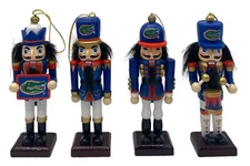 Florida Gators 5” Nutcracker Ornaments-Set of 4-The Memory Company-NIB