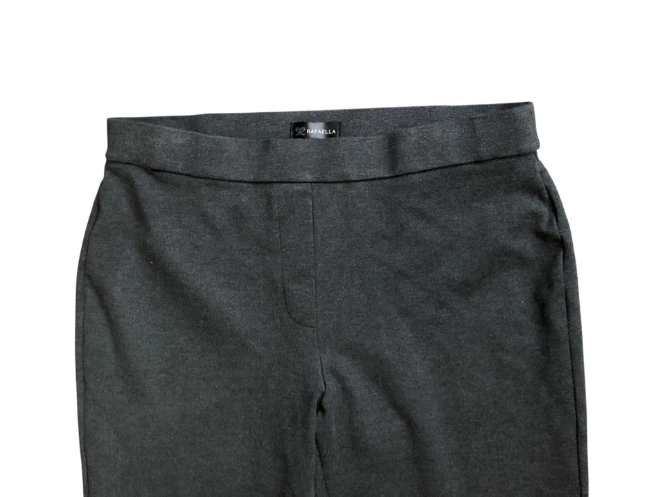 Pantalones RAFAELLA Mujer Talla 16 Gris Pull On Elástico Cintura 28" Entrepierna Foto 3 de 4
