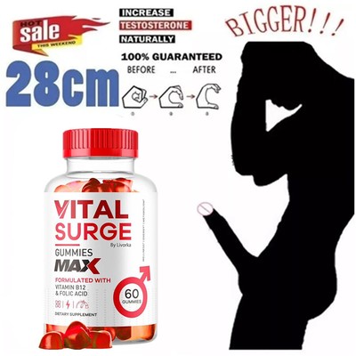 Vital Surge Male Gummies, Vital Surge Testo Support Gummys Performance (1 Pack)~