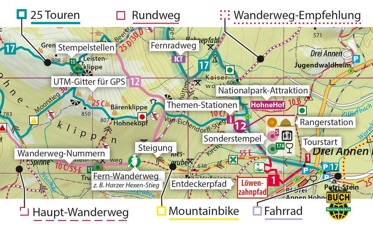 Thumbnail - Der Brocken 1:30 000 Wasser-und Reißfeste Wander- Und