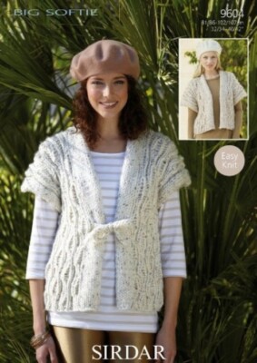 Sirdar Big Softie Strickmuster 9604 Damen 32 - 42 cm