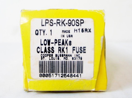 COOPER BUSSMANN LPS-RK-90SP FUSE, 90A 90 AMP - NEW IN BOX - Picture 2 of 2