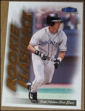 1999 Fleer Tradition Rookie Flashback Todd Helton Card #11RF Colorado Rockies NM. rookie card picture