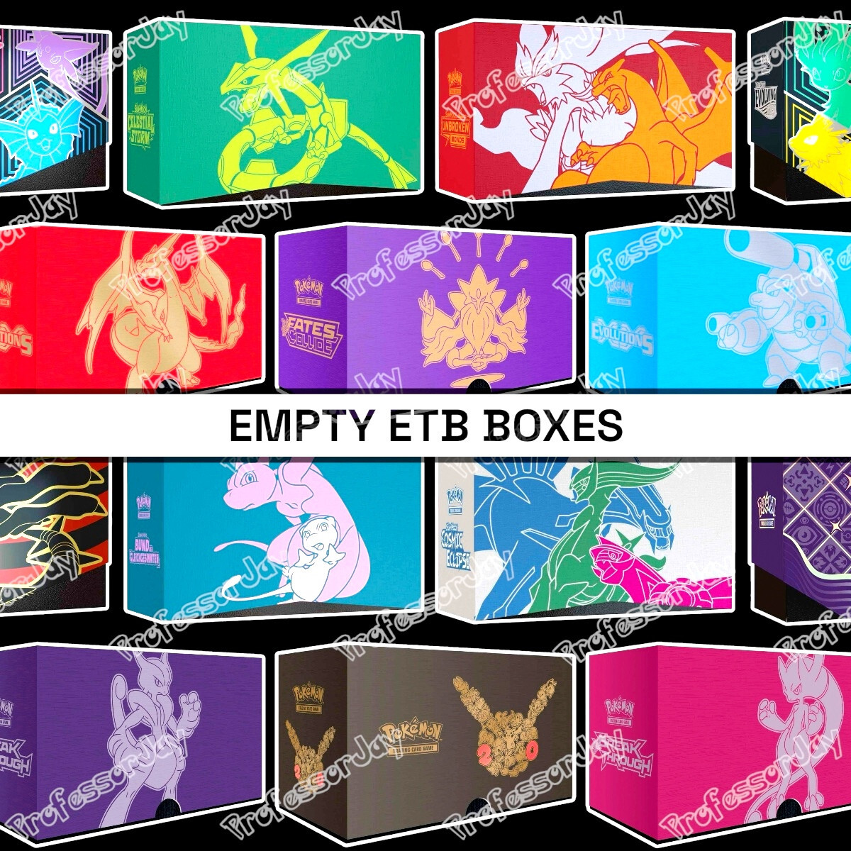 Pokémon CENTER TCG 151 EVOLVING SKIES PRISMATIC EVOLUTIONS ( EMPTY