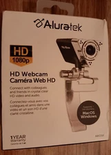 Aluratek - HD 1080 Webcam with Microphone new in box