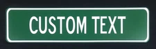 Custom Text Aluminum Street Signs 24" x 6" - Display-Gift-Home-Business izable