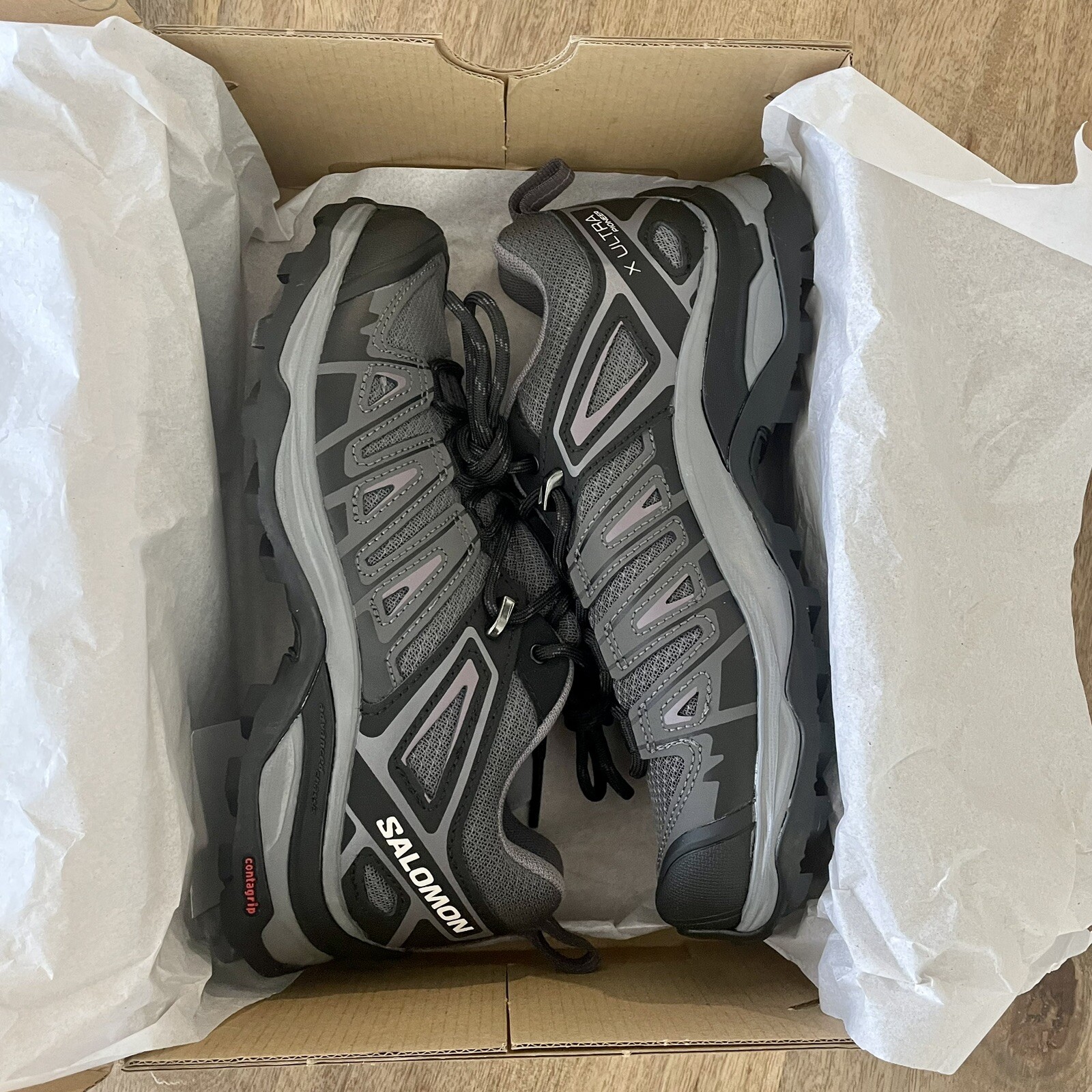 Salomon X Ultra Pioneer Aero scarpe da trekking donna magnete nero paesaggio lunare taglia 5