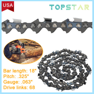 18'' Chainsaw Chain .325 .063 68DL fits Stihl 26RM3 68 Oregon 22BPX068G US SHIP