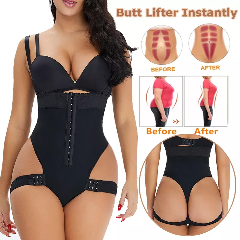 Women Firm Triple Tummy Control Thong Shapewear Butt Lifter Panties Body  Shaper