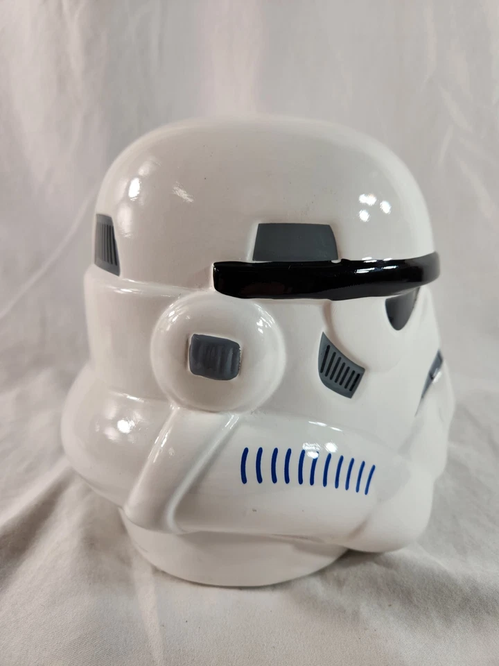 STAR WARS Storm Trooper Helmet Ceramic Piggy Bank Money 7" Lucasfilm Fast Ship - Image 4 of 4