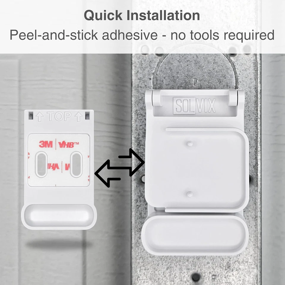 Garage Door Bracket for Simplisafe Alarm Entry Sensors - Sensor Not Included - Image 3 of 4