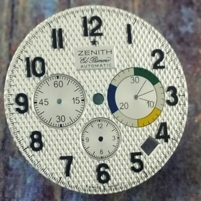 Zenith El Primero Original Old stock Dial Chronograph 32,5  mm
