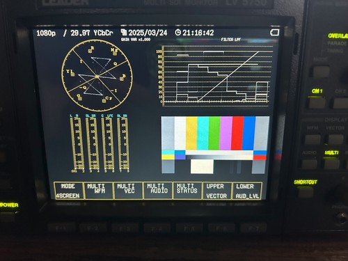 Leader Model LV5750 + SD-Capture card port Multi SDI Waveform Monitor +Power - Picture 7 of 23