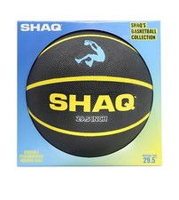 SHAQ BASKETBALL COLLECTION OFFICIAL SIZED BASKETBALL 29.5" - BLACK YELLOW NEW