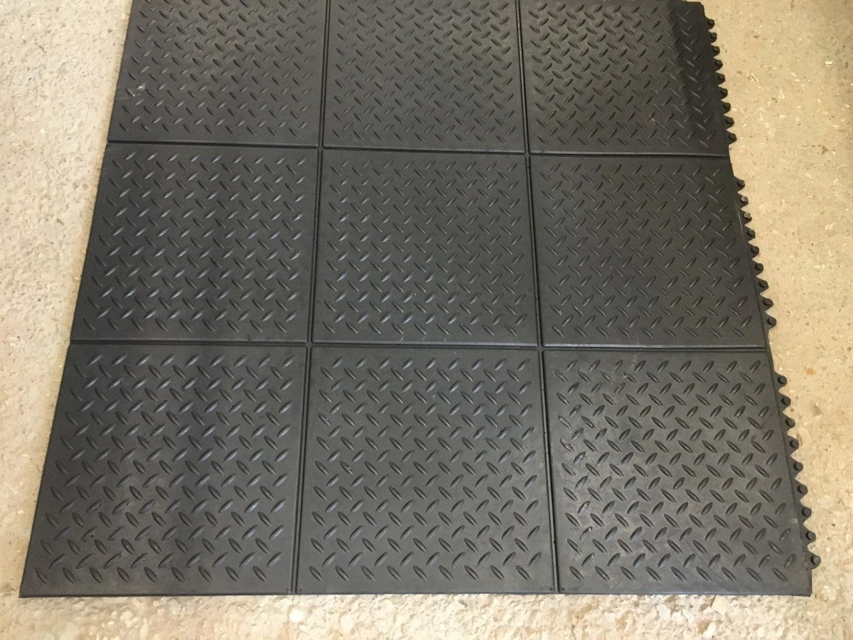 CHECKER Gym rubber garage workshop professional gym floor Delta Mart tiles  mats