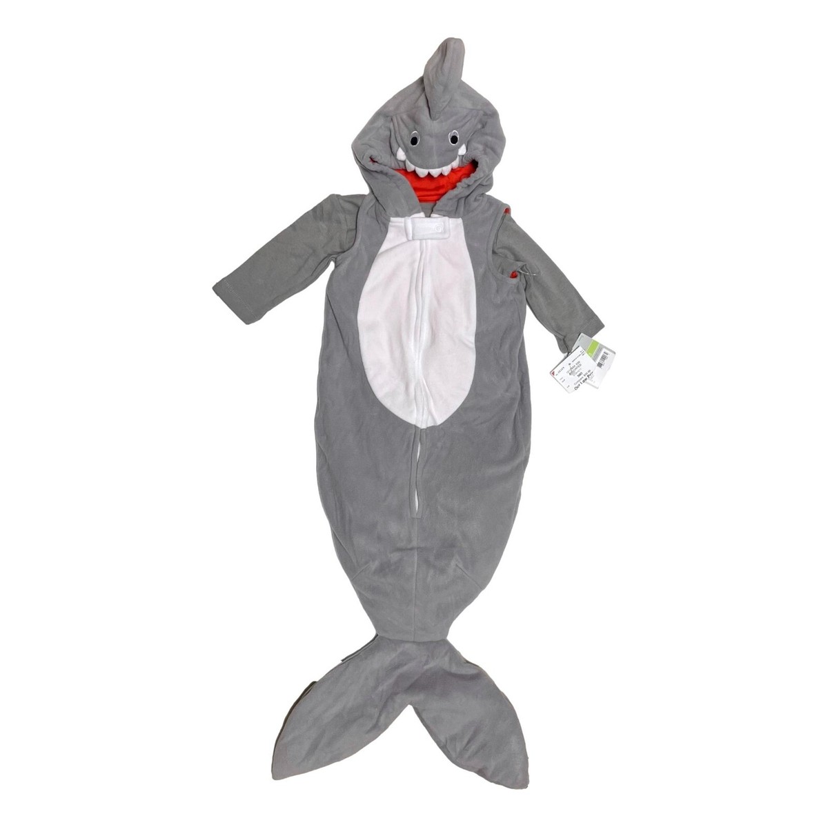 Carters 3 Baby Shark Halloween Costume Warm Fleece Hooded Bunting with Shirt eBay