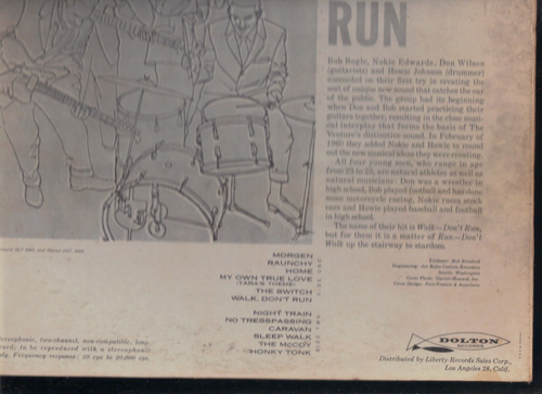 THE VENTURES - Walk Don't Run - DOLTON 60s rock LP - Picture 4 of 5