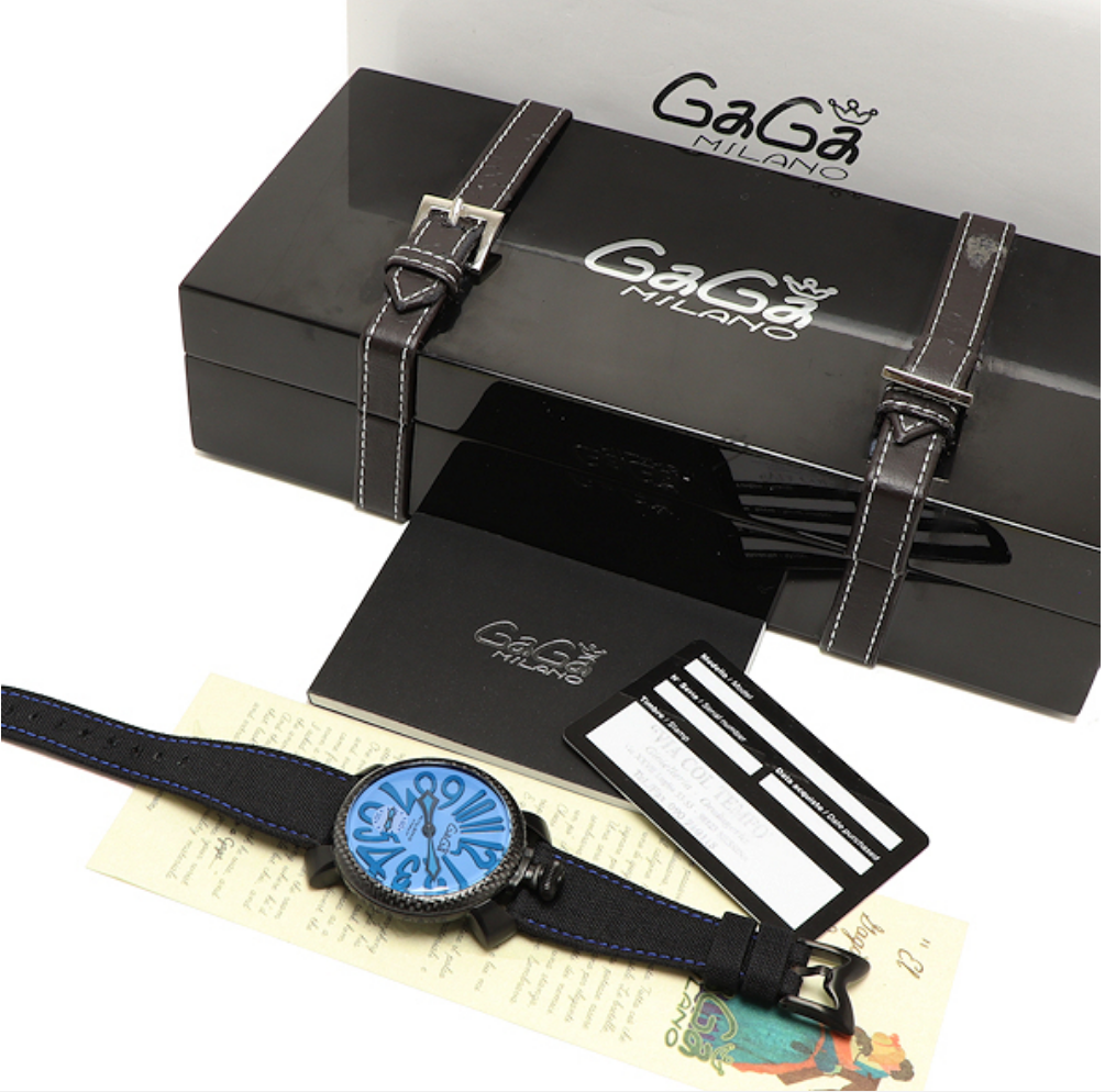 Watch Gaga Milano 5016.10S Blue Dial 48mm/1.88